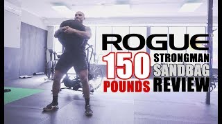 ROGUE 150 lbs Strongman Sandbag Training Review [upl. by Yelsgnik]