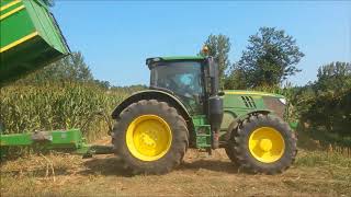 John Deere 6215R  Silagem de Milho 2017  Corn Silage Portugal Parte 1 [upl. by Ailat]