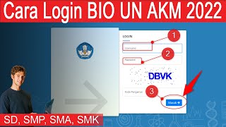 Cara Login BIOUN AKM SD SMP SMA SMK Tahun 2022 Awal [upl. by Chon]