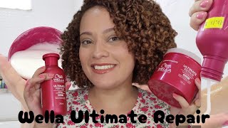 Wella ULTIMATE REPAIR em cabelo cacheado [upl. by Enomys]