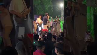 Actor Ahsan Khan welcomed Bilal Saeed on stage at Chenab Club Faisalabad bilalsaeedmusic 12saal [upl. by Kissel]