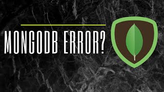 MongoDB Installation  Error Solution  2020 [upl. by Simsar]