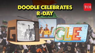 RDay 2024 Google celebrates India’s 75th Republic Day with a Doodle  PM Modi [upl. by Aveline]