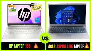 HP 15s vs Acer Aspire Lite Laptops Comparison  Laptops Under 50000 [upl. by Acilef]