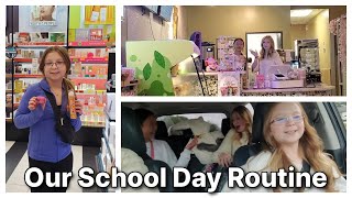 Francesca and Leahs School Day Routine [upl. by Rozamond]