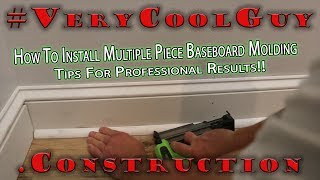 How To Put Trim Up  Installing Baseboard Molding [upl. by Nahoj]