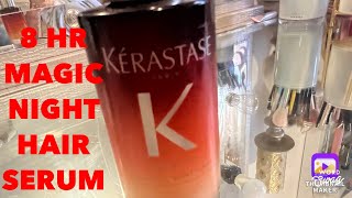 KERASTASE NUTRITIVE 8 HR HAIR MAGIC NIGHT SERUM REVIEW [upl. by Simetra]