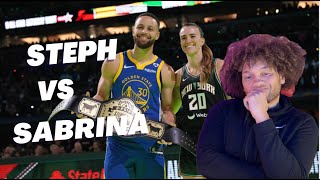 STEPH vs SABRINA  3PT CONTEST  Reaction [upl. by Setiram]