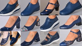 MOST COMFORTABLE BLUE SHOES LATEST BLUE OFFICE STYLE FOOTWEAR FOR WOMENsbleo [upl. by Illoh]