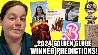 2024 GOLDEN GLOBE WINNER PREDICTIONS  Will Oppenheimer DOMINATE This Year [upl. by Muraida]