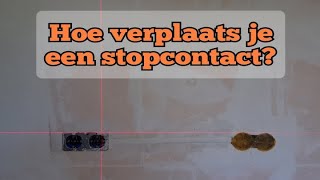 Hoe verplaats je een stopcontact wandcontactdoos  NAJI Installatietechniek [upl. by Astto]