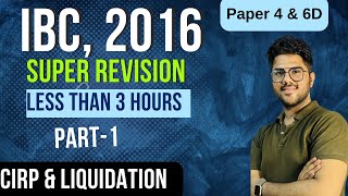 IBC 2016  Super Revision under 3 Hours  Part 1Nov 23 onwards  CA CS Sparsh Dodani  Finpert [upl. by Ardnuaed]