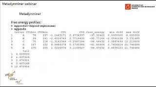 Metadynminer webinar 31 May 2019 [upl. by Jelsma]