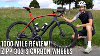 Zipp 303 S Carbon Tubeless Wheels 1000 mile RealWorld Review [upl. by Gerti]