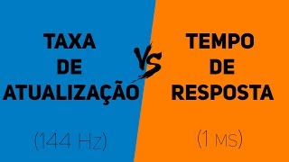 Taxa de Atualização ou Tempo de Resposta Qual o mais importante [upl. by Yllop]