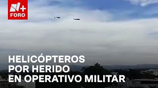 Helicópteros de las fuerzas armadas realizan sobrevuelos en Culiacán Sinaloa  Paralelo 23 [upl. by Garnett]