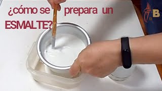 ¿Cómo preparamos🥼 un esmalte cerámico que compramos en polvo🧹🔥 [upl. by Josepha]