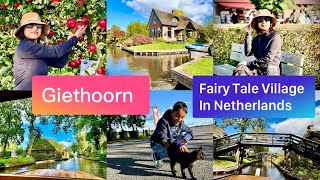 Giethoorn Fairy Tale Village in Holland Holland FriesNetherlandsDutch Food Bengali Vlog [upl. by Oirotciv]