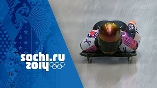 Skeleton  Mens Heats 1 amp 2  Sochi 2014 Winter Olympics [upl. by Llebpmac]