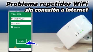 Como solucionar problema de Repetidor WiFi sin conexión a Internet 📶 Amplificador WiFi sin acceso [upl. by Ayr852]