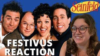 Seinfeld Festivus Non Fan Reaction  First Time Watching [upl. by Eadrahc632]