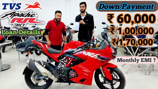 2025 New Tvs Apache RR310 Red❤️ Down Payment amp Month EMI Cost Document✔️ROI   Loan Detailed [upl. by Keldah]