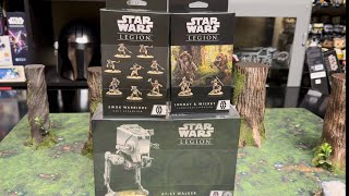 Star Wars Legion Ewok and ATST unboxing [upl. by Otha]