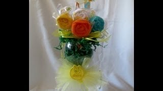 washcloth bouquet [upl. by Ahsiuqal723]