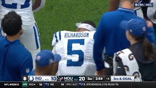 Anthony Richardson QUITS On Colts MidGame Richardson Asks To Be Pulled amp TAPS OUT [upl. by Anairad]