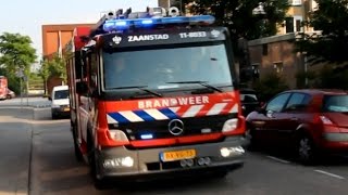 Diverse Brandweerwagens Vertrekken met Prio 1 vanaf ABWC Gewestelijke Hoodklasse Hardinxveld [upl. by Eihpos]