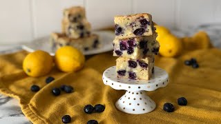 Lemon amp Blueberry Blondies [upl. by Malloch568]