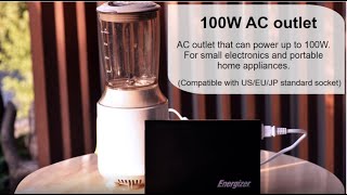 Energizer® High Capacity 100W AC Power Bank XP26800AC [upl. by Arutak]