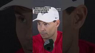 Retiring Rafael Nadal disappointed after Davis Cup defeat [upl. by Ofloda561]