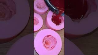 Making Beeswax Roses 🐝🌹 beeswax waxflower waxaddict candlewax candlemaking [upl. by Evslin]