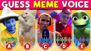 GUESS MEME SONG  🎵🎙️🔥 Skibidi Dop Dop Yes Yes MrBeast Grimace Wednesday Boywithuke Smurf Cat [upl. by Dag794]