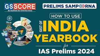 IAS PRELIMS 2024  How to Use Gist of India Yearbook 2024 indiayearbook [upl. by Dlopoel]