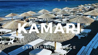 Kamari  Santorini Greece ► Video guide 2 min  4K [upl. by Allys]