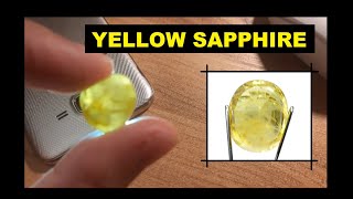 Yellow Sapphire Gemstone  Rough Yellow Sapphire  Natural sapphire [upl. by Asante961]