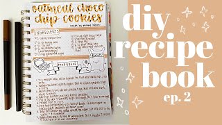 my diy recipe book 👩🏻‍🍳🍪📒 ep 2 w calm piano music [upl. by Gardy44]