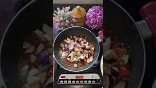 Gujarati Style Papdi Ringan Nu Shaak  Flat Beans and Eggplant Sabzi  Unique Combination [upl. by Euqnimod]