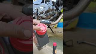 Pulsar 220f🔥 Engine oil change at Home Motul 7100 10W50 full synthetic oil rkprince 220f [upl. by Ainola]