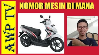 Letak nomor mesin dan rangka vario 2014 [upl. by Sidoon]