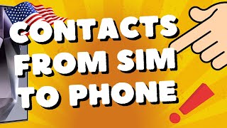 how to transfer contacts from sim to phone Samsung Galaxy S24 plus ULTRA S25 [upl. by Howzell]