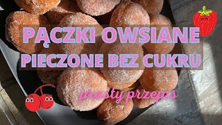 Pączki bez cukru i bez mąki pszennej  przepis na pączki dietetyczne bez cukru pieczone w piekarniku [upl. by Inhsor]