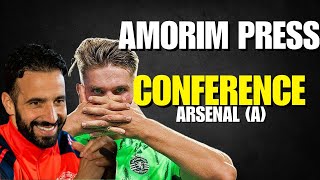 🚨AMORIM PRESS CONFERENCE REACTION ARSENAL A GYOKERES LINKED 🤏🧂 [upl. by Ashatan]