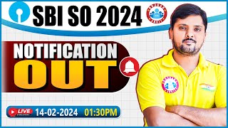 SBI SO 2024 Notification Out 🔥  SBI Specialist Officer Notification Update By Rohit Sir [upl. by Eurd]