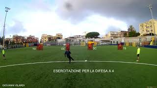 Esercizio Allenamento Difesa a 4 [upl. by Finstad]