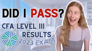 Opening My CFA Level 3 Exam Results  Live Reaction [upl. by Ripleigh]