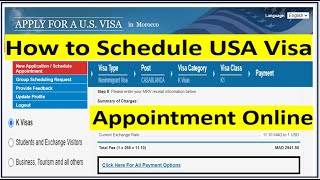 How to Schedule an Appointment for USA Visa Interview Online  Step by Step Guide [upl. by Alastair]