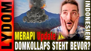 Vulkan MERAPI Update 081223  Domkollaps steht bevor  8 Pyroklastische Ströme [upl. by Ainevul]